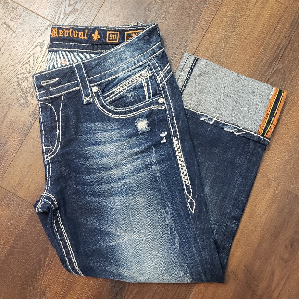 Rock Revival Becky Easy Capris - size 30